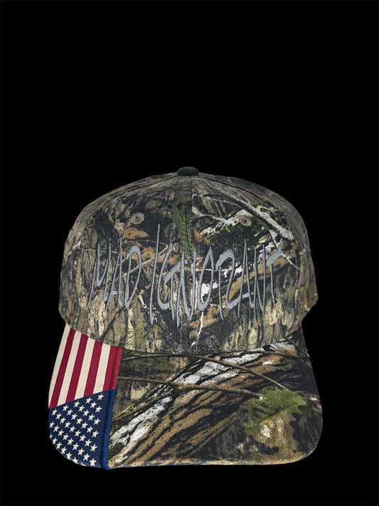 Charcoal Embroidered Camo Hat